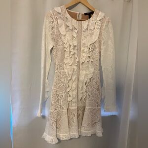 BCBG MaxAzria White Lace Dress